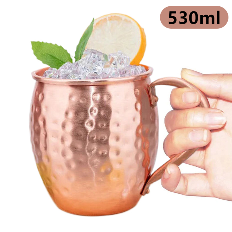 Copper Cocktail Mug - 【F】 كوب موسكو ميول نحاسي 100%