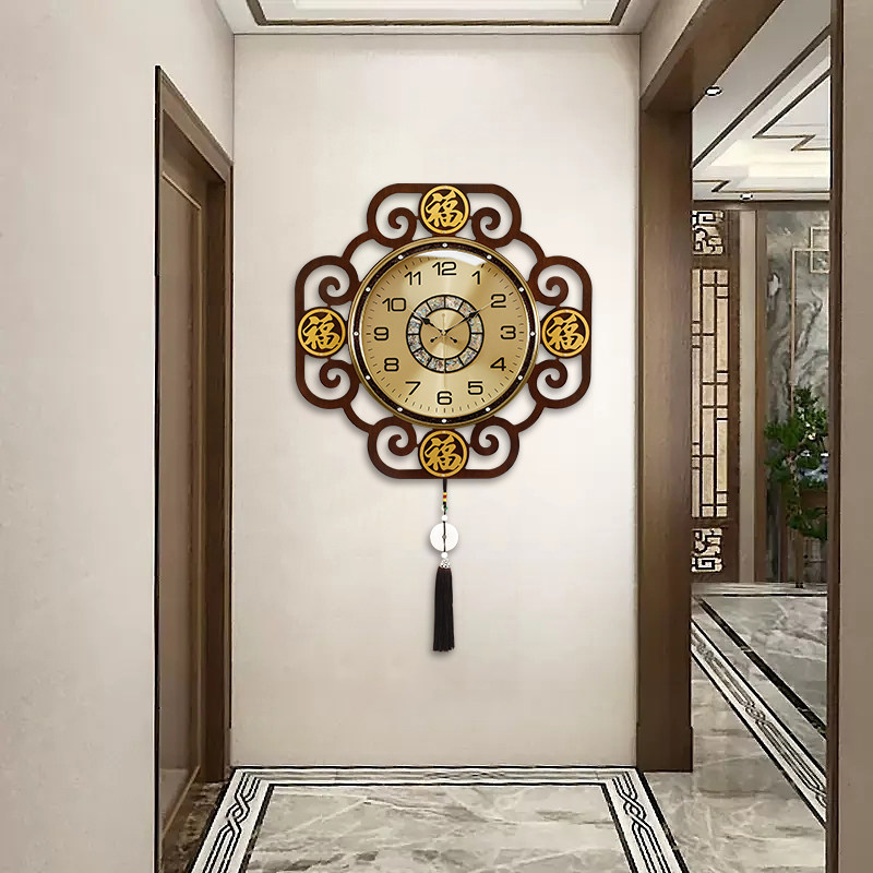 Luxury Lifestyle Aesthetic - ساعات حائط بتصميم صيني أنيق، ساعات