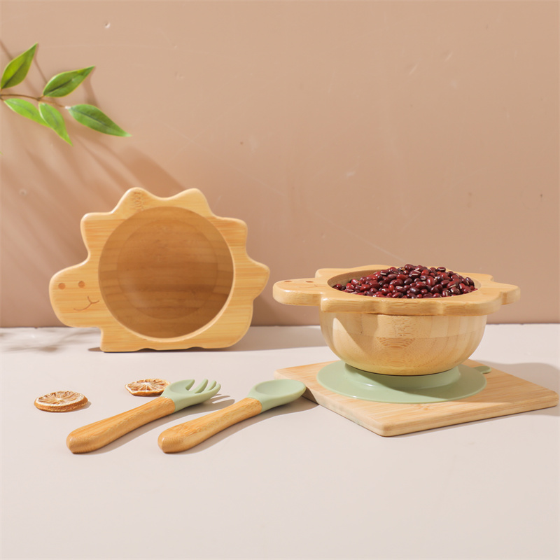 طفل خشبي ديناصور أدوات المائدة - مراجعة Bamboo Cutlery Set وسعره