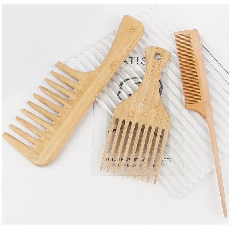 1 قطعة مشط الشعر الخشبي الخيزر - مراجعة Bamboo Cutlery Set وسعره