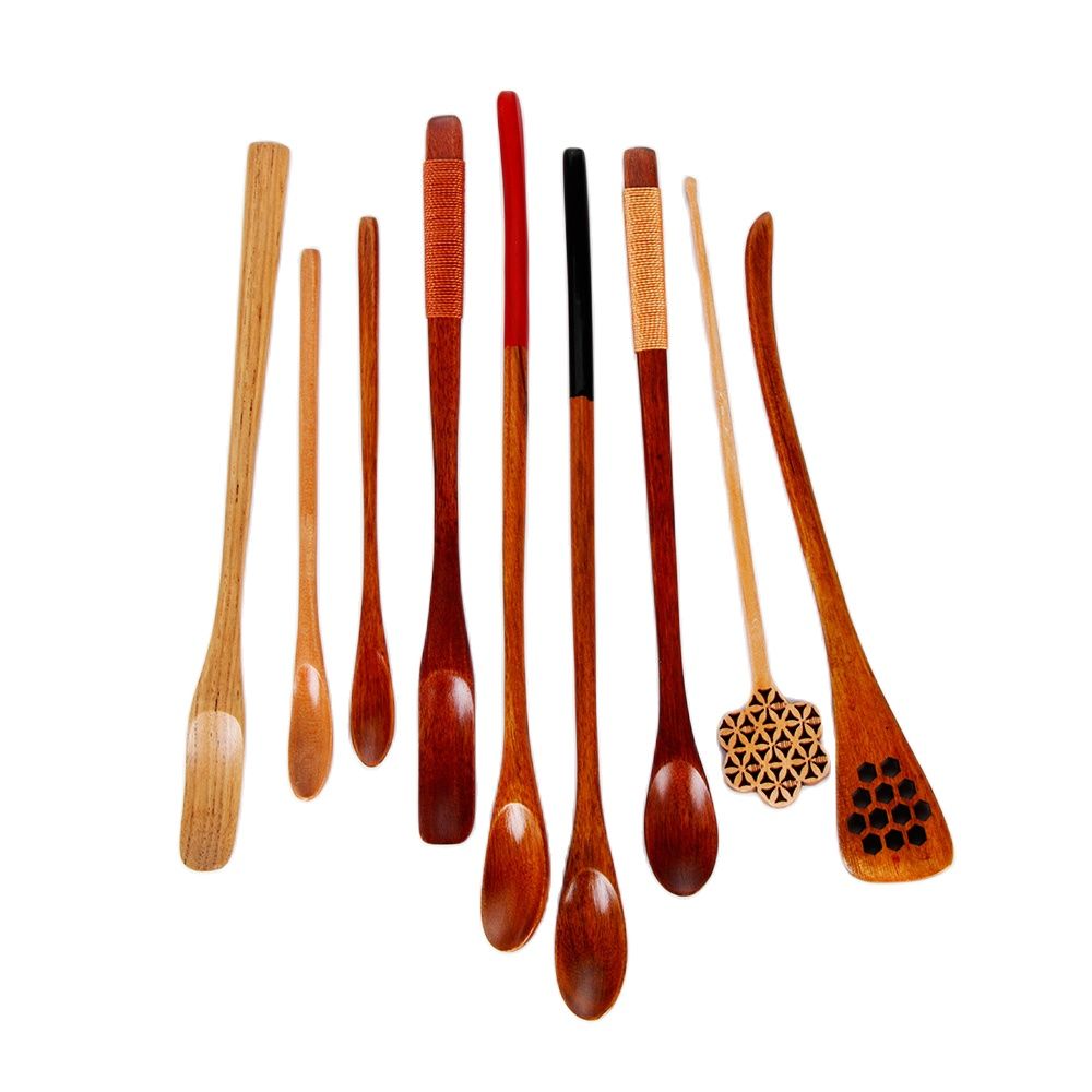 أدوات الطبخ الخشبية أوراق الشا - مراجعة Bamboo Cutlery Set وسعره