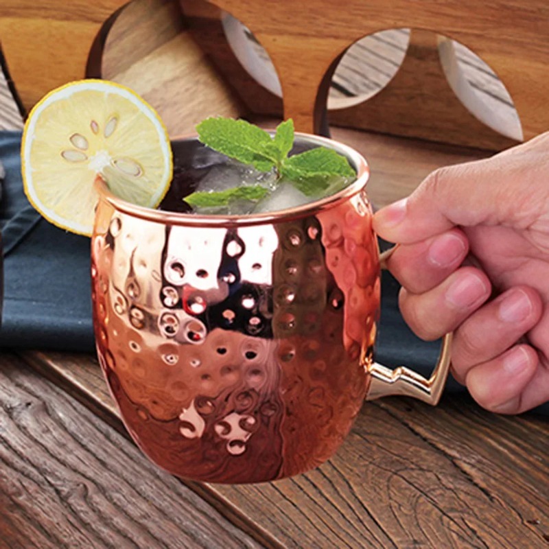 1-6 قطع أكواب كوكتيل نحاسية مط - مراجعة Copper Cocktail Mug وسعره