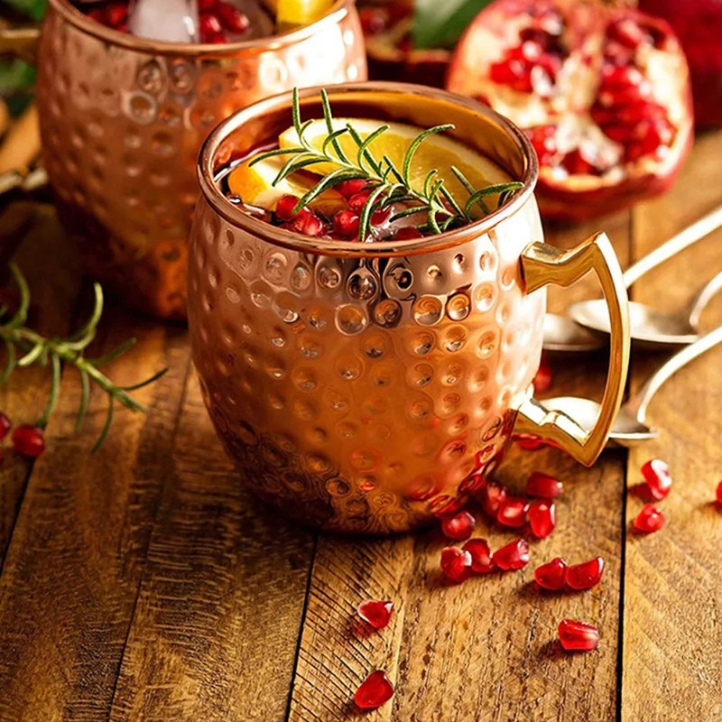 1-6 قطع أكواب كوكتيل نحاسية مط - مراجعة Copper Cocktail Mug وسعره