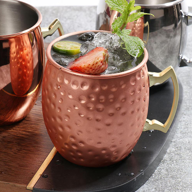 1 قطعة 530 مللي الفولاذ المقاو - مراجعة Copper Cocktail Mug وسعره