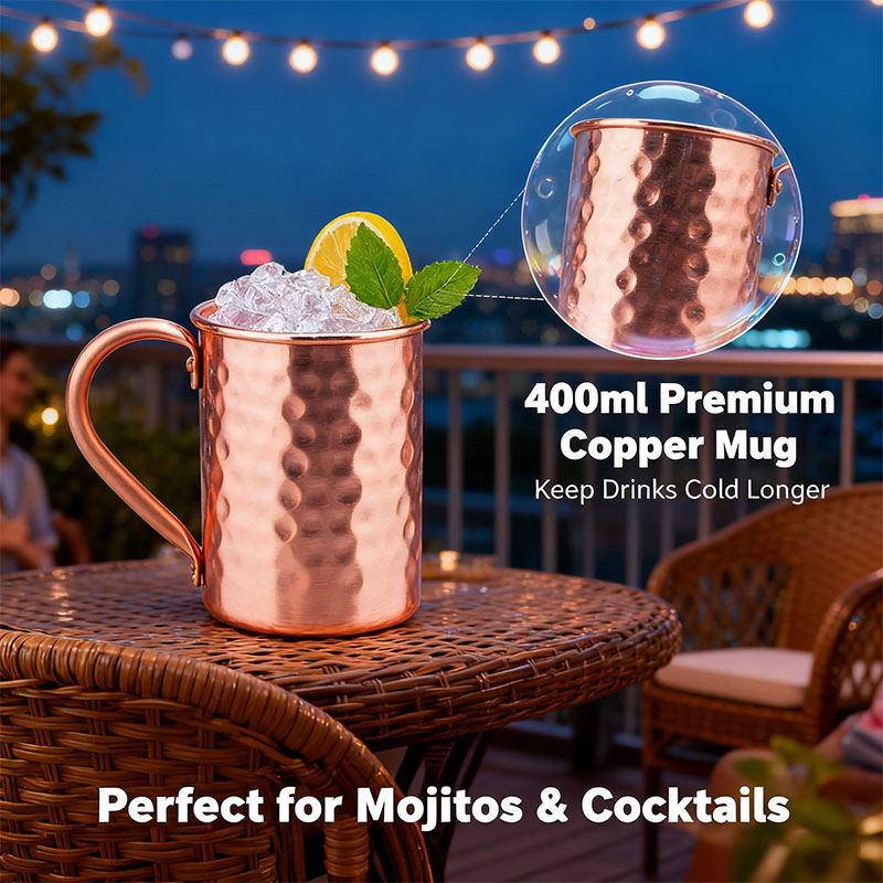أكواب نحاسية جديدة 100%، أكواب - مراجعة Copper Cocktail Mug وسعره