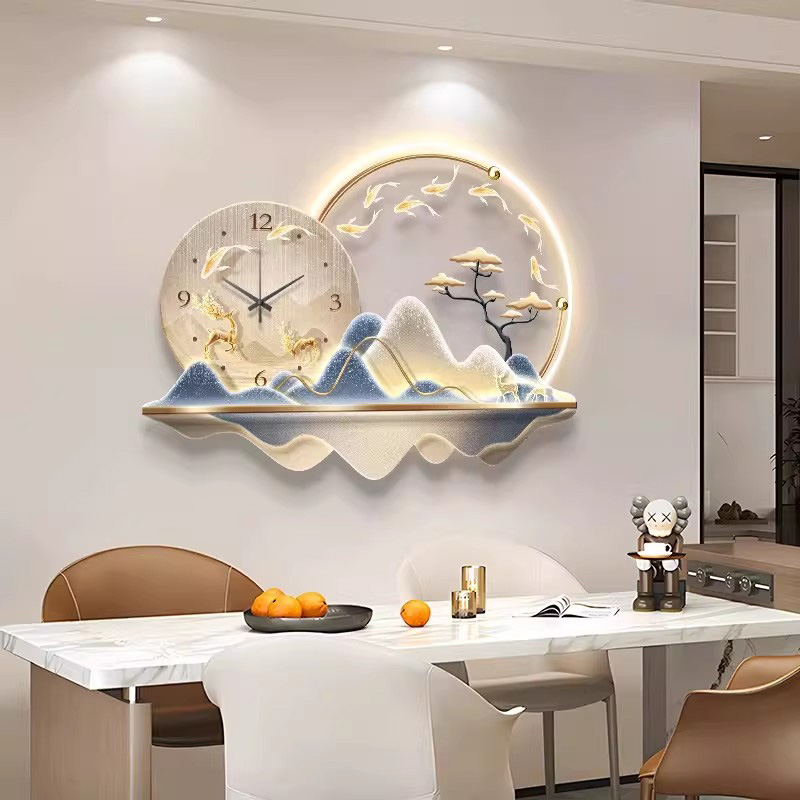 ساعة حائط فنية بإضاءة LED، تصم - مراجعة Luxury Lifestyle Aesthetic وسعره
