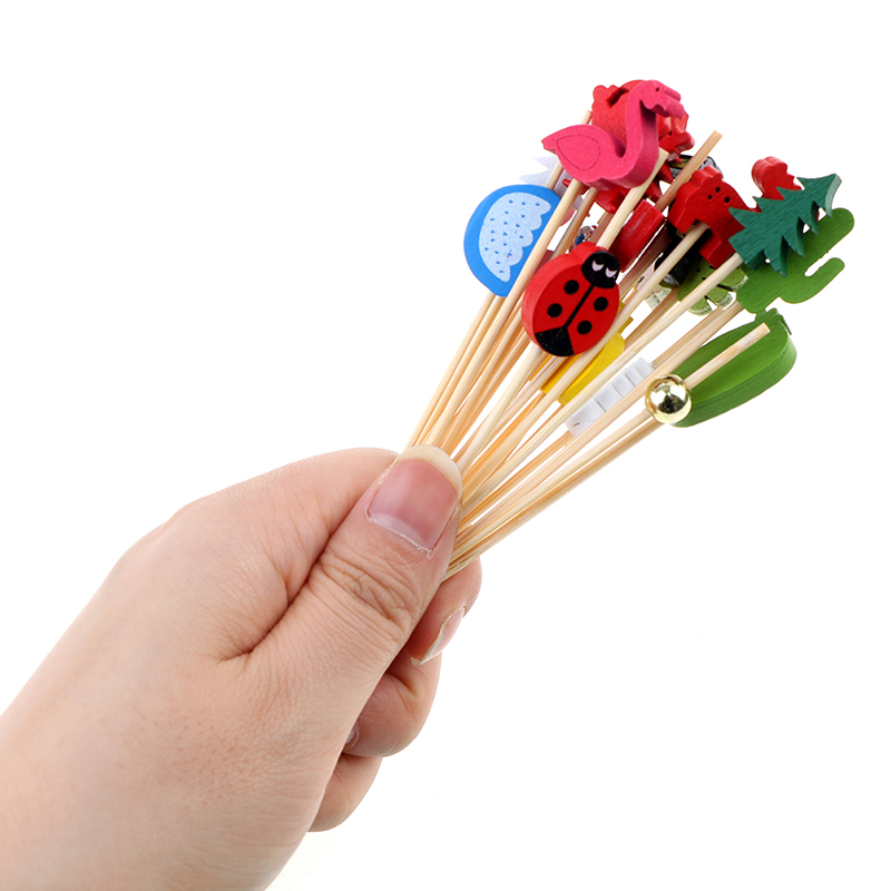 100pcs12cm الخيزران اختيار بوف - مراجعة Bamboo Cutlery Set وسعره