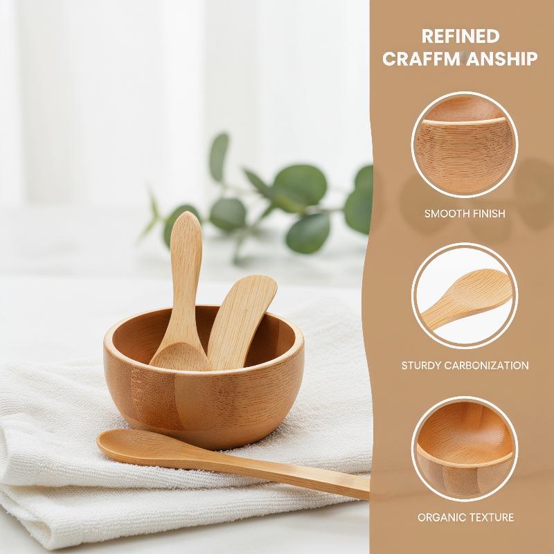 طقم من 3 قطع من أوعية خلط قناع - مراجعة Bamboo Cutlery Set وسعره