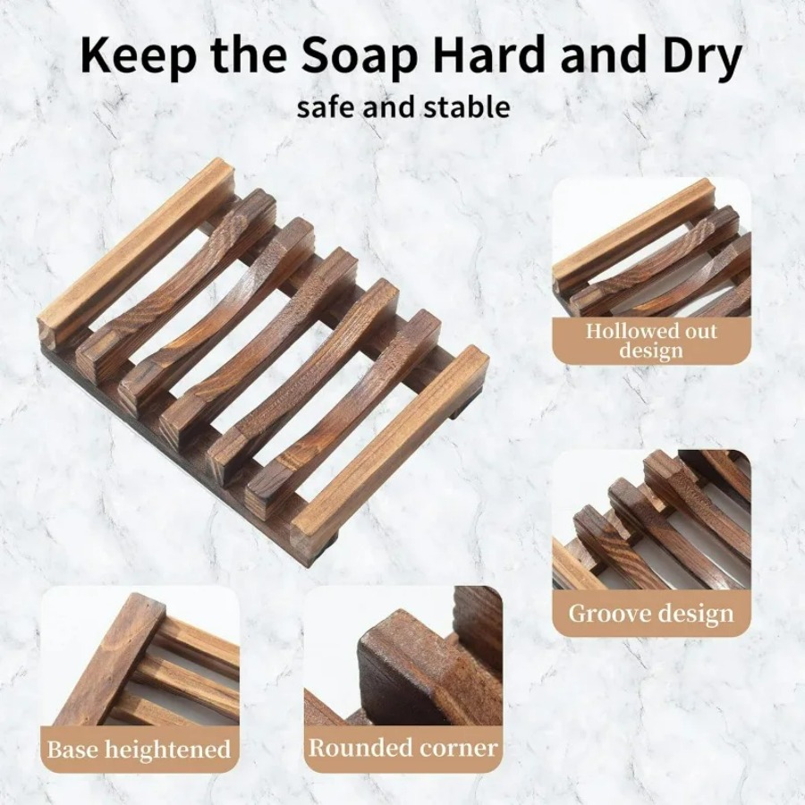 طبق صابون خشبي للحمام للاستحما - مراجعة Bamboo Cutlery Set وسعره